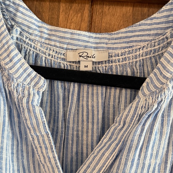Rails Linen Striped Alena Shirt - Sanibel Stripe - Picture 3 of 3